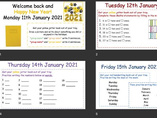 Y1 Spring 1 Week 1 Morning Slides