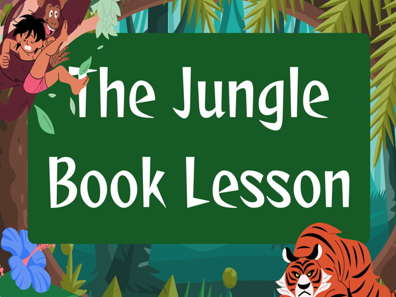 The Jungle Book ESL/ELL PowerPoint Lesson + Handout A1/A2 Level
