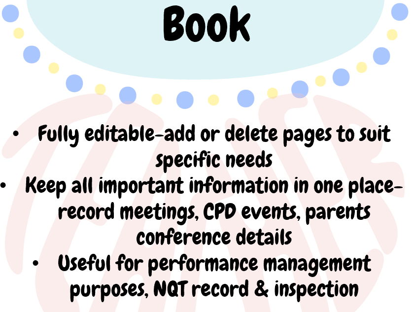 Teacher Record Book