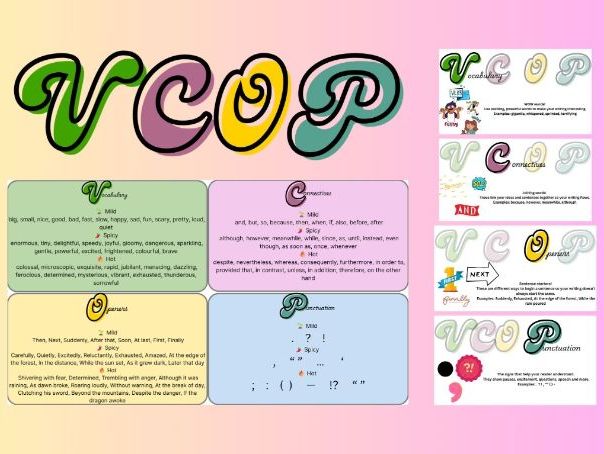 VCOP word mat and presentation (PPT)
