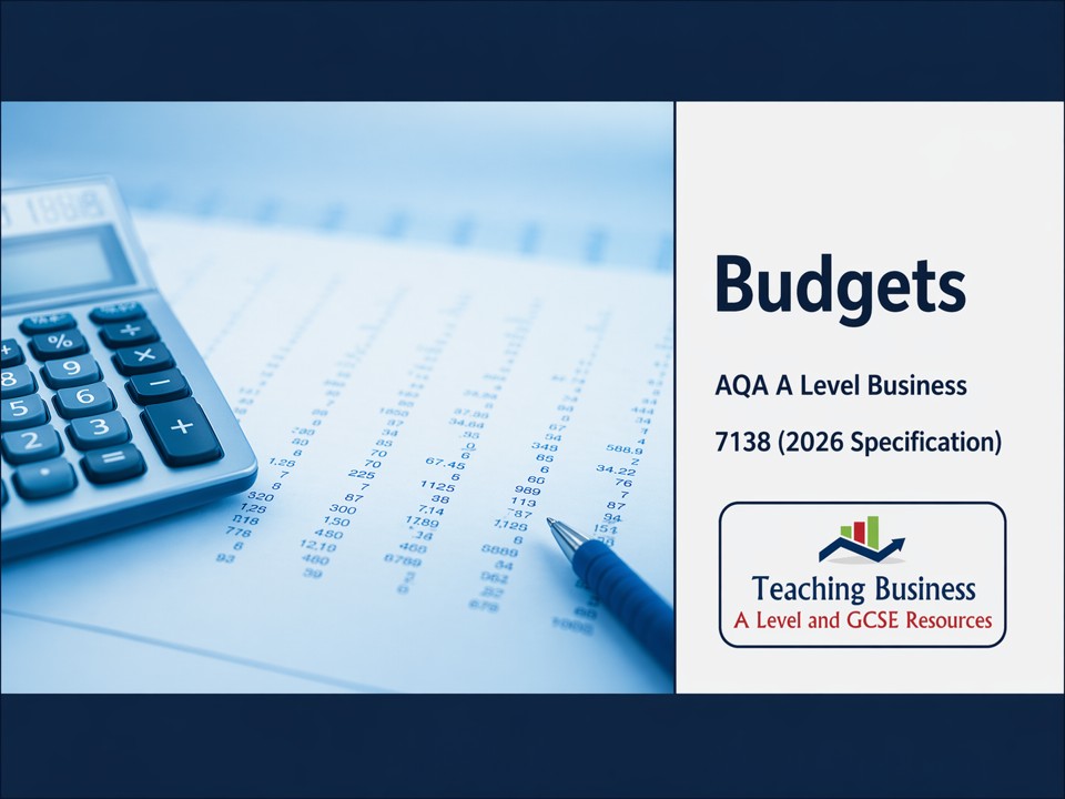 Budgets | AQA A Level Business 7138 PowerPoint