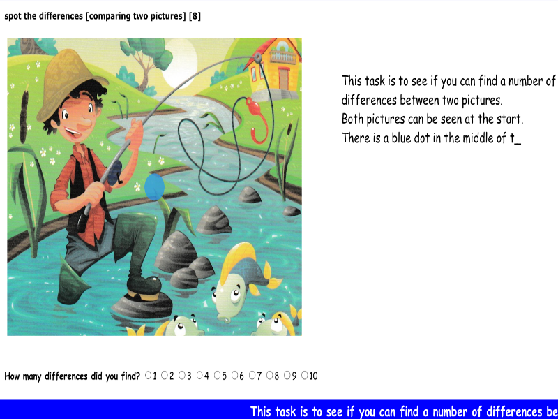 spot the differences [comparing two pictures] [8]