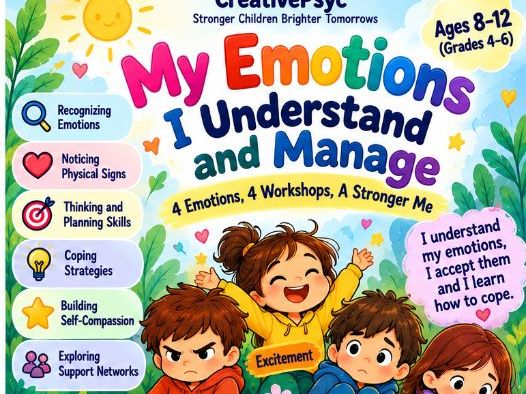 Emotion Regulation Toolkit for Kids | 4 SEL Workshops and Printable Activities