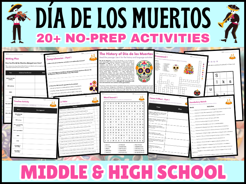 Day of the Dead | Reading, Activities Puzzles | Middle & High School