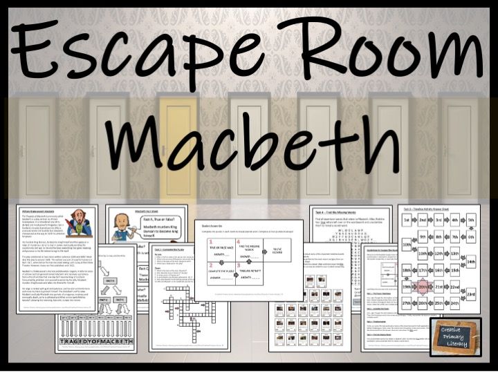 Macbeth Escape Room Activity