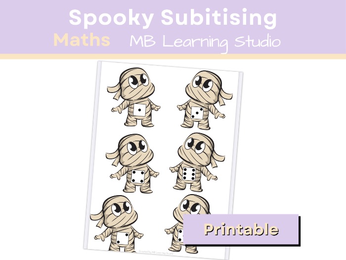 Halloween Subtising Mummies