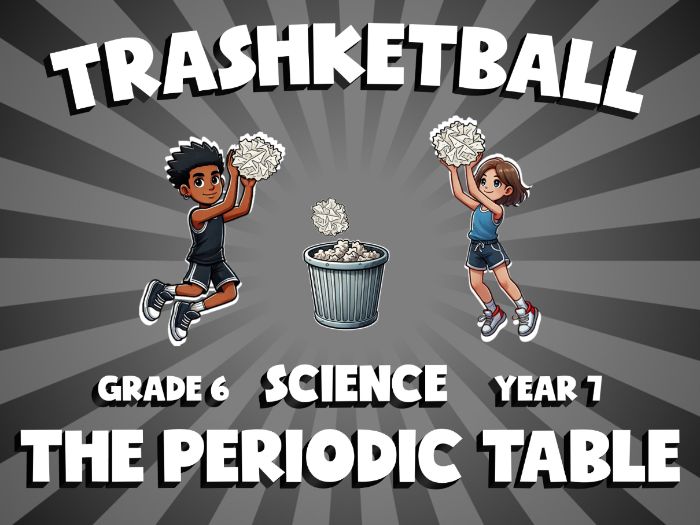 The Periodic Table TRASHKETBALL Science Game | No-Prep Year 7 Review Activity