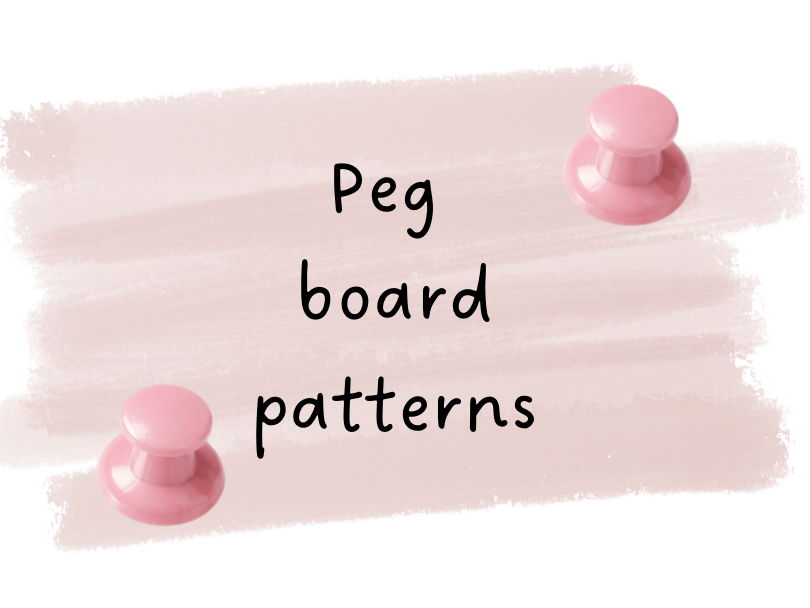Peg board patterns