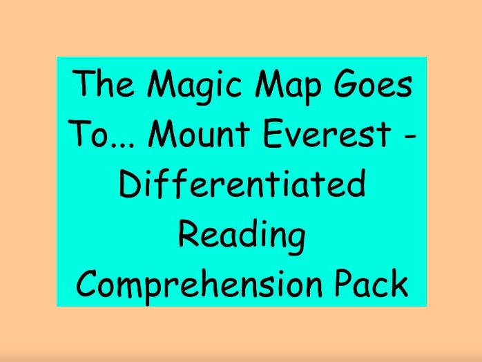 The Magic Map Goes To… Mount Everest - Differentiated Reading Comprehension (LKS2)