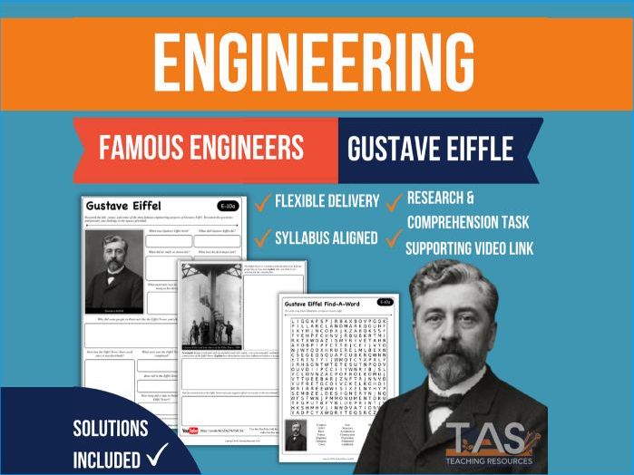 Engineer Gustave Eiffel Research Task