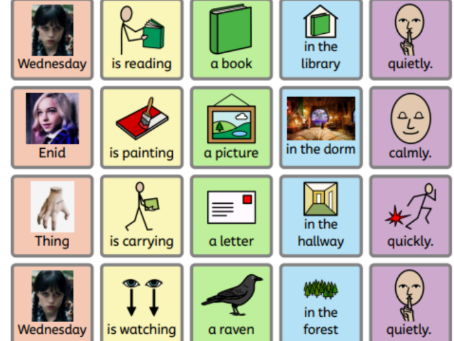 Wednesday (The Show) – Colourful Semantics Activity Pack