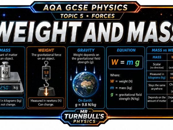 Mass and Weight (AQA GCSE Physics)