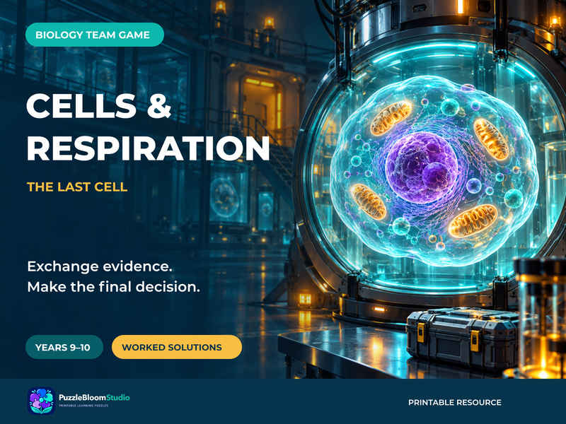 Biology Team Game: Cells & Respiration | Years 9–10 | The Last Cell
