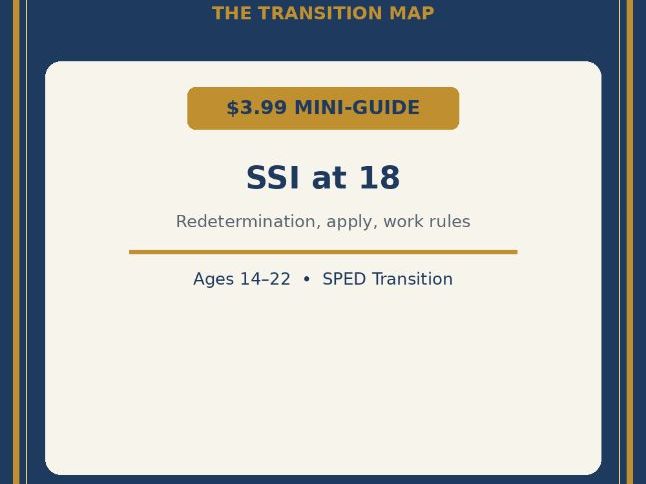 SSI at 18 Guide for Special Education Families (US)