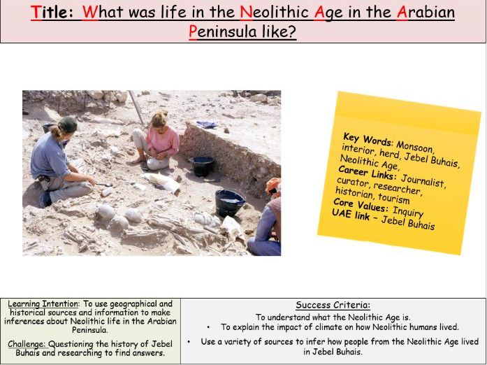 UAE Social Studies/MSC Jebel Buhais Neolithic