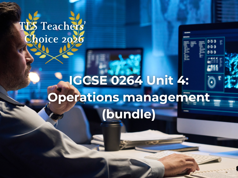 Cambridge IGCSE Business 0264 Operations Production Break-even PowerPoint 2027-2029 Exams Unit 4
