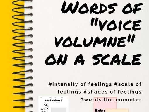 Words Thermometer - Words for Voice Volume on a Scale