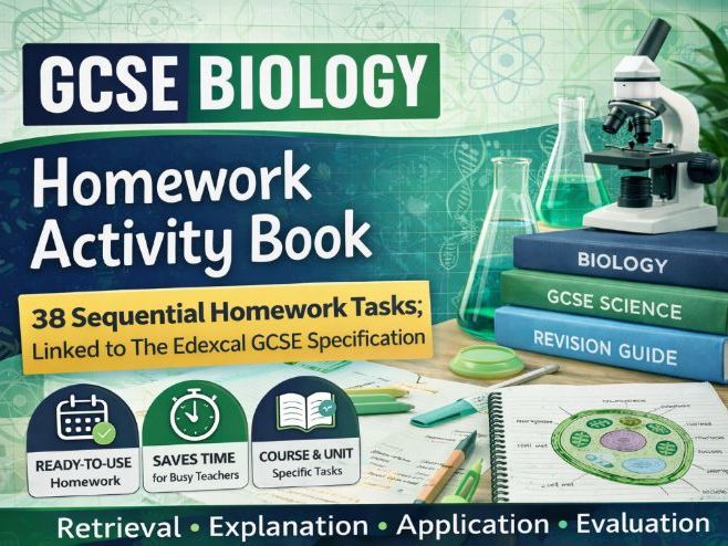 Edexcel GCSE Biology Homework Activities | (Full Year) - Topic 2