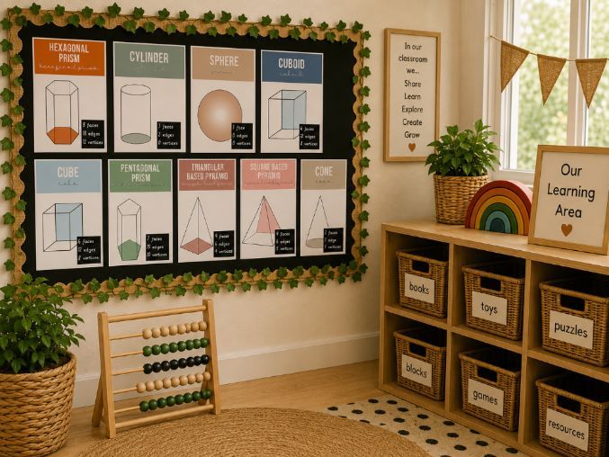 3D Shape Posters | EYFS & KS1 Maths Display