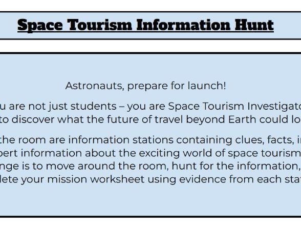 Space Tourism Information Hunt