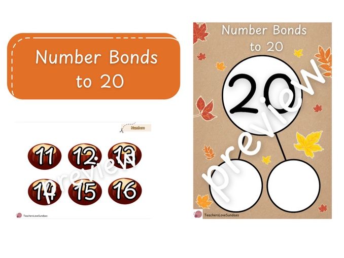 Conkers Number Bonds to 20