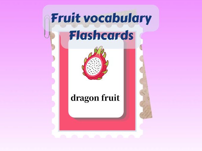 21 Printable Fruit Vocabulary Flashcards | ESL Preschool English