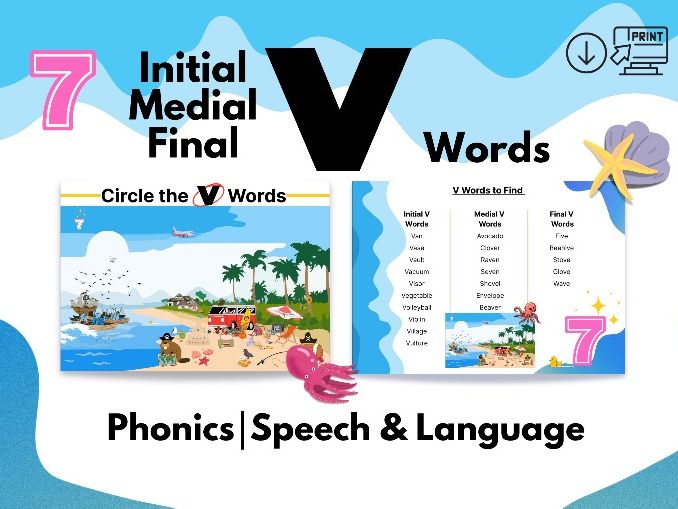 Mixed V Words-Speech&Language|Phonics