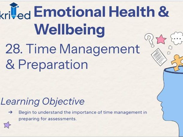 Time Management & Preparation – Year 8 PSHE Lesson on Study Skills