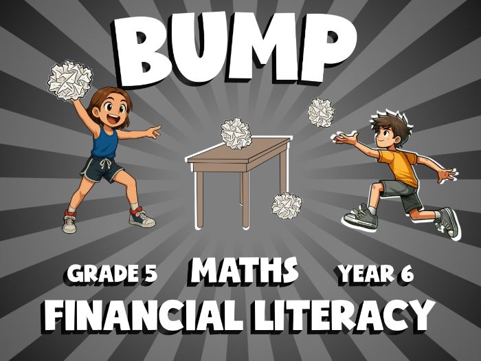 Financial Literacy BUMP Maths Game | No-Prep Year 6 Review Activity
