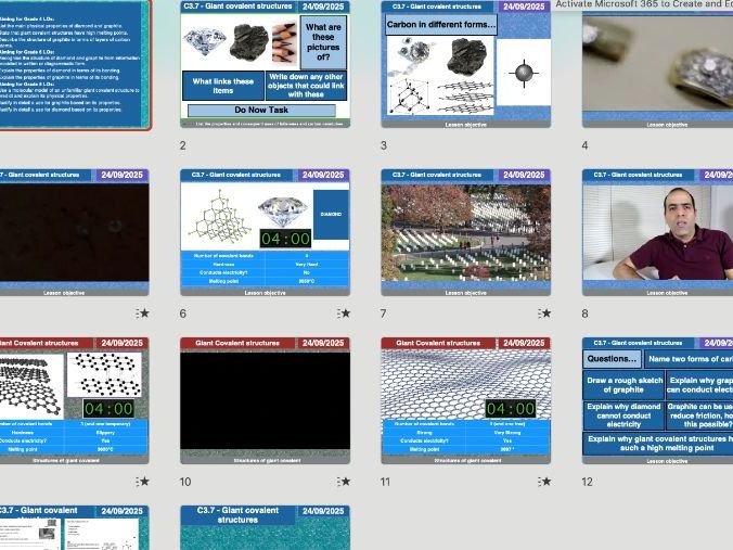 AQA Chemistry C3.7 – Giant Covalent Structures (Updated 2025 | Editable Lesson, Worksheets, Assessme