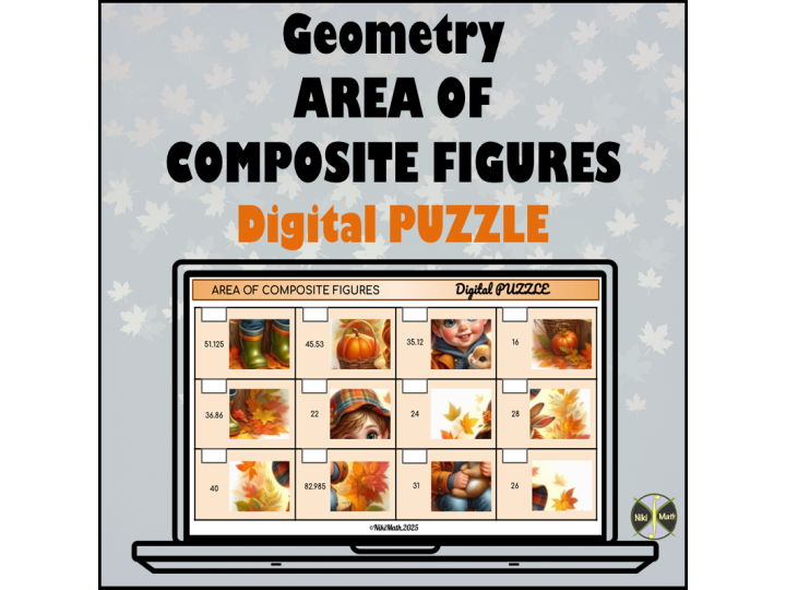 Area of Composite Figures - Digital Puzzle