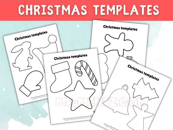 Christmas Templates for Kids – Printable Christmas Shapes & Cut-Out Patterns