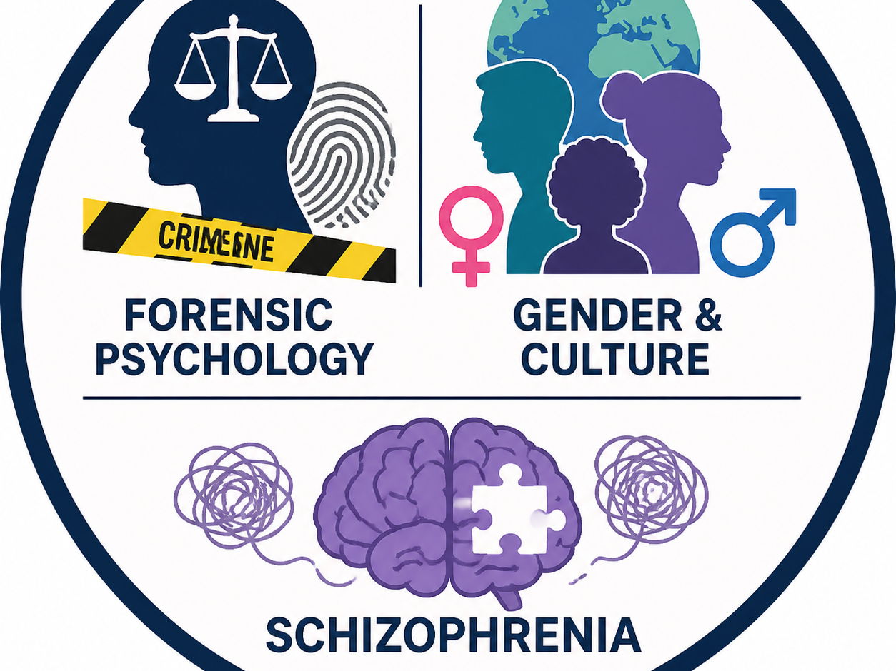 AQA A-Level Psychology Revision Mind Map Bundle: Forensic Psychology, Gender & Culture, and Schizophrenia