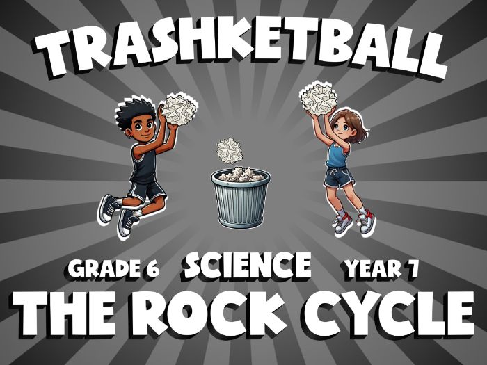The Rock Cycle TRASHKETBALL Science Game | No-Prep Year 7 Review Activity