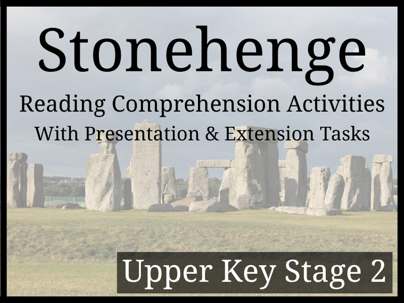 Stonehenge Reading Comprehension Activities | Year 5 & Year 6 | UKS2