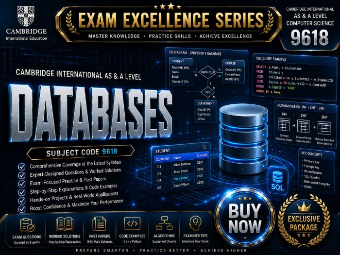 Cambridge AS/A Level 9618 Databases | Exam Excellence Series