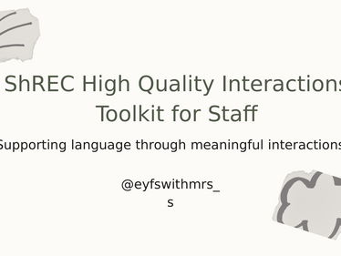 ShREC Approach - high quality interactions CPD