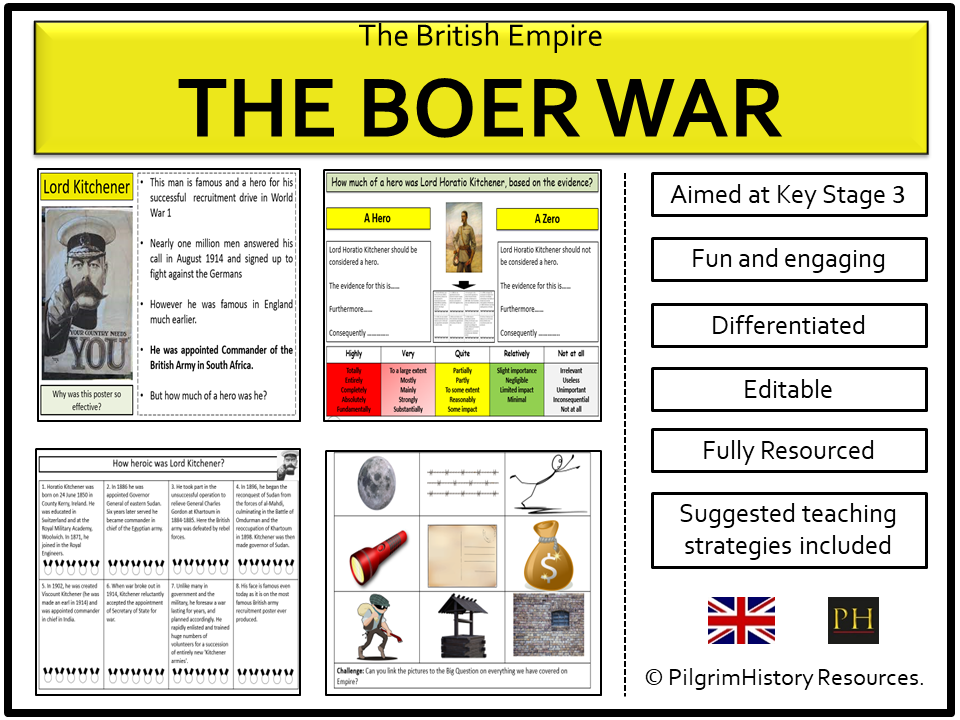 KS3 British Empire: Why did Britain fight the Boer War in South Africa?