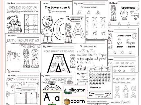 Letter A Worksheets for Hands-On Phonics Practice