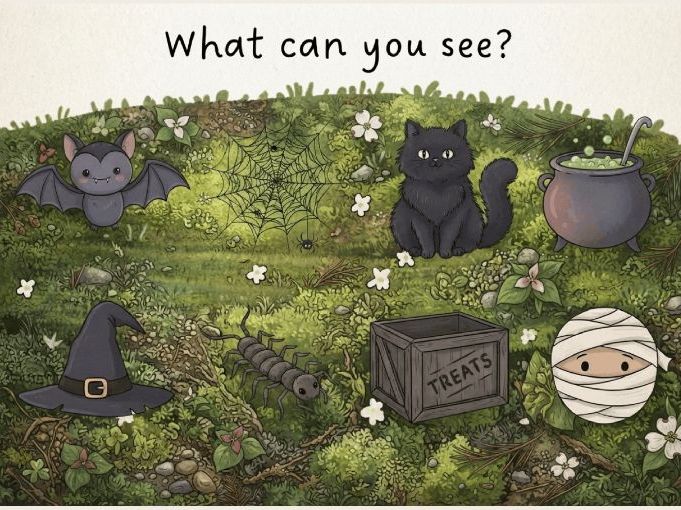 What can you see? Halloween CVC words