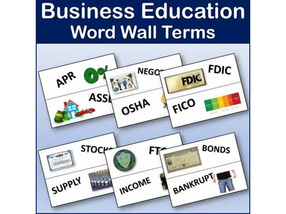 60 Business Education Word Wall Terms