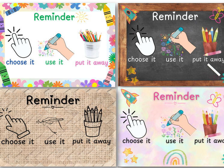 Tidy Area Visual Reminder