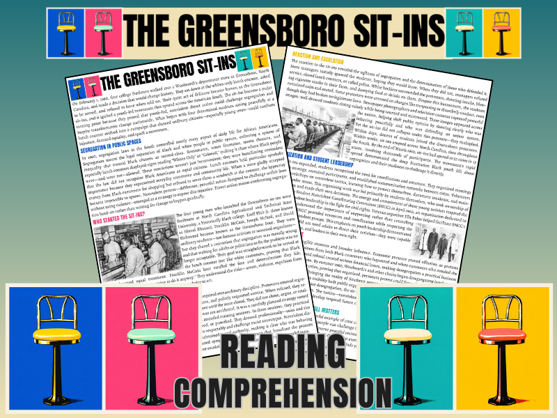 Greensboro Sit-Ins Civil Rights Reading