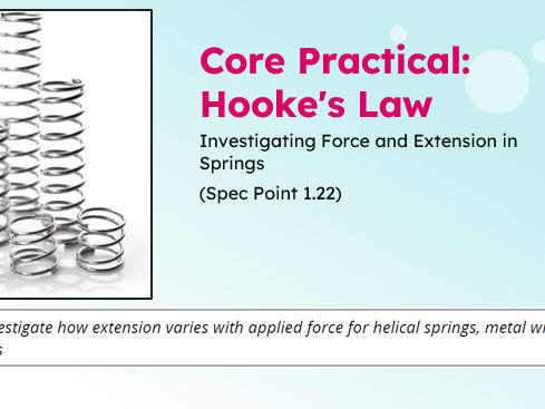 IGCSE Physics: Core Practical — Hooke's Law | Edexcel Modular | Unit 1 | L14