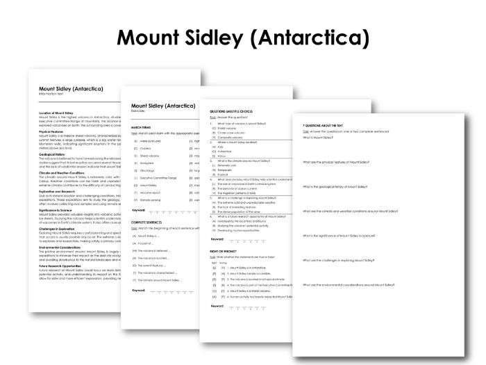 Mount Sidley (Antarctica) | Teaching Resources