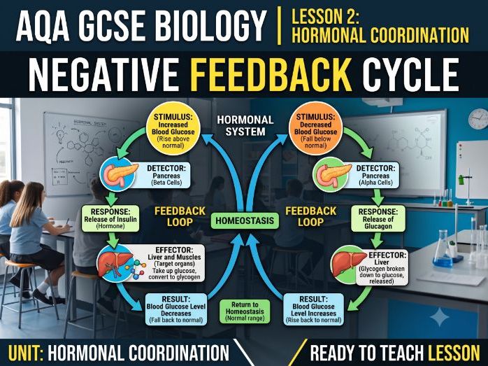 AQA GCSE Biology Hormonal Coordination Lesson 2: Negative Feedback