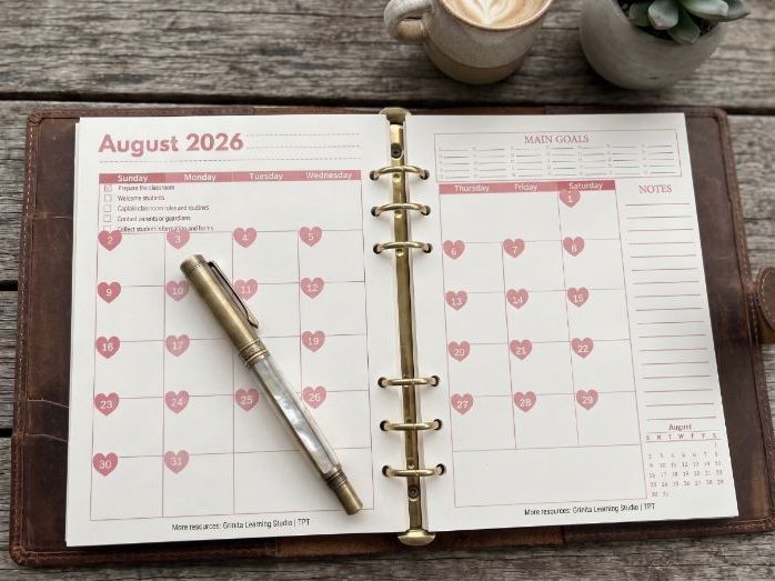 2026–2027 Teacher Planner |Printable Calendar
