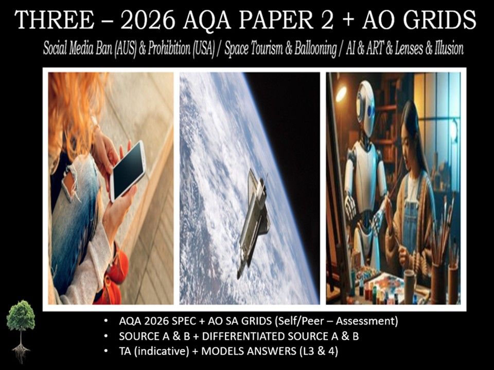 THREE - AQA PAPER 2 | 2026 FULL MOCKS | AO GRIDS