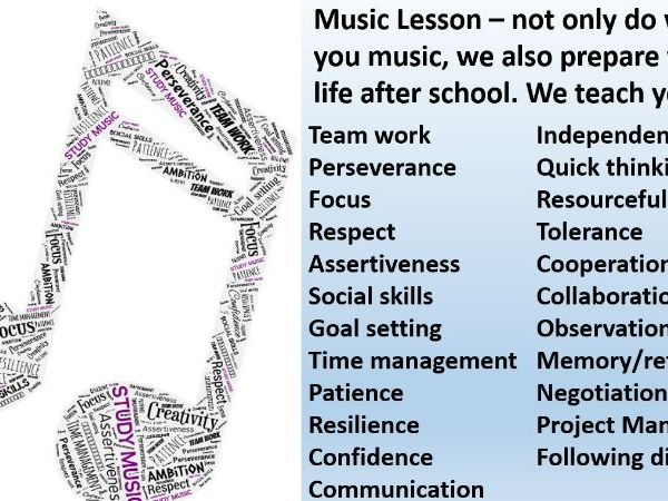 Transferable Skills in Music on ppt