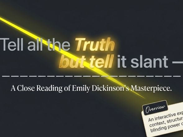 Tell all the truth but tell it slant by Emily Dickinson | English Analysis